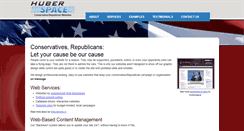 Desktop Screenshot of conservative.huberspace.net